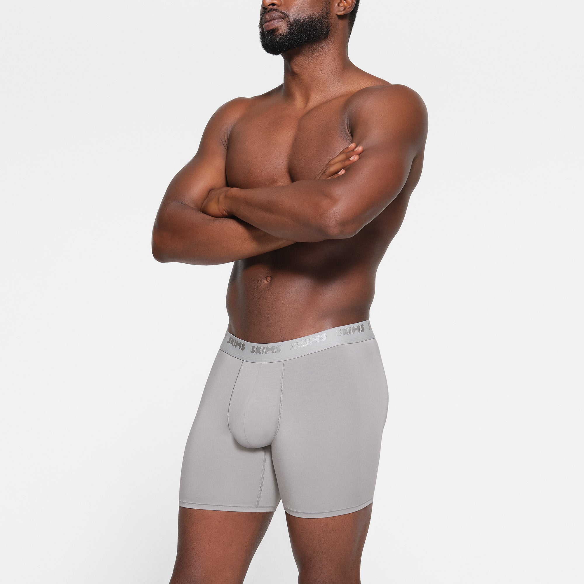 SKIMS STRETCH MENS 5" BOXER BRIEF 3-PACK | GUNMETAL MULTI