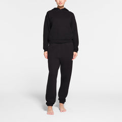 COTTON FLEECE JOGGER | ONYX
