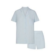 SOFT LOUNGE SHORT SLEEP SET | BABY BLUE