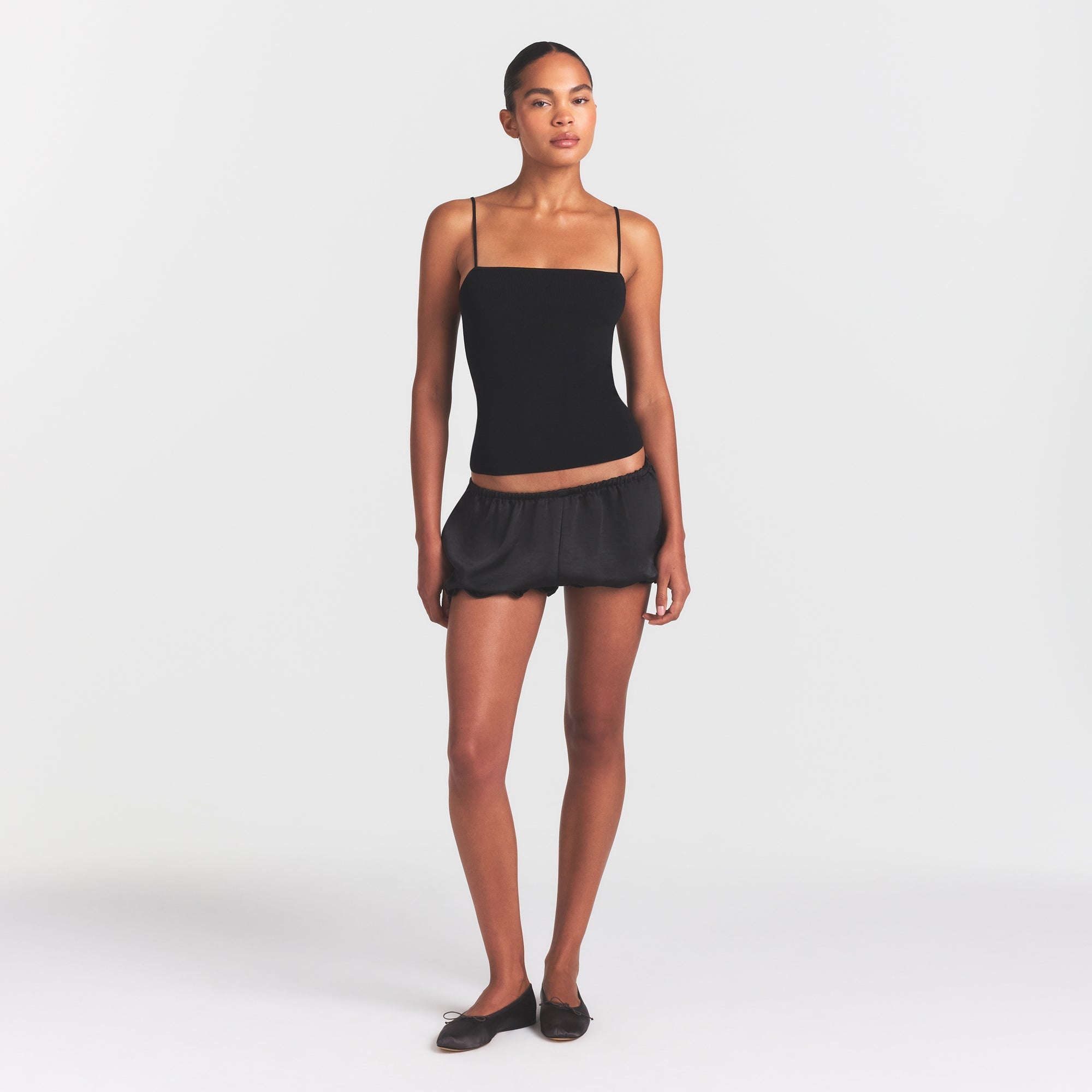 REFINED KNIT CAMI | OBSIDIAN