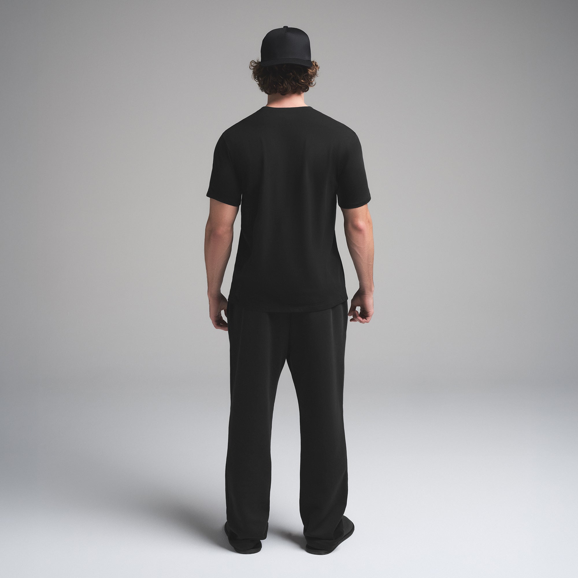 SKIMS COTTON MENS CLASSIC T-SHIRT | ONYX